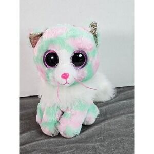 TY Beanie Boos Opal the Pastel Cat 6" Plush TY Silk (2021)
